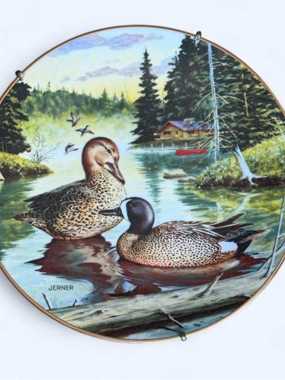 Vintage 1988 Knowles “Blue Winged Teal” Duck Wall Plate